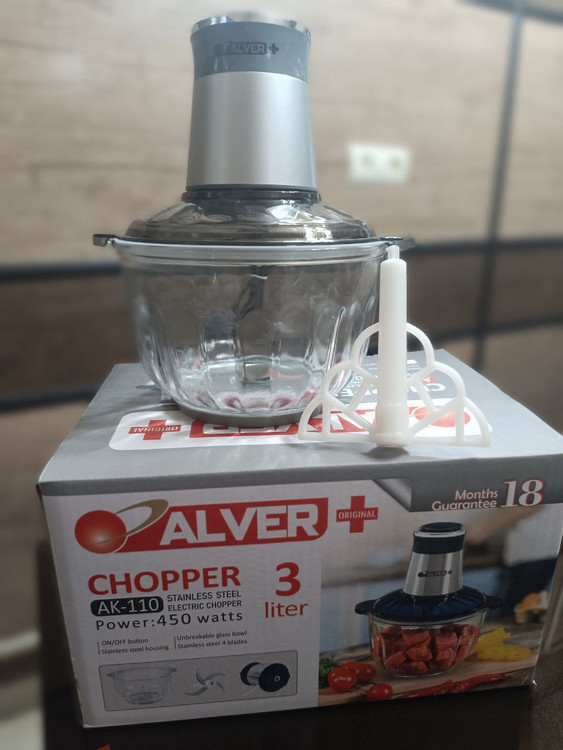 خرد کن3 لیتری موتور مس کاسه پلی کربنات نشکن،دارای ضمانتنامه کتبی