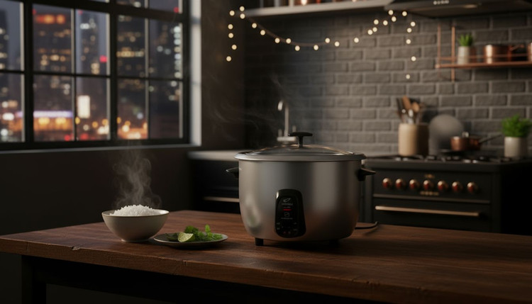 پلوپز آرام پز کیک پز 4 نفره نگین خزر اتوماتیک با گارانتی کتبی شرکتی