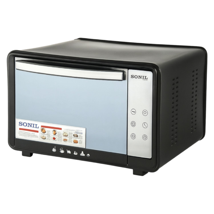 آون توستر دوسینی 40 لیتری دیجیتالی دوالمنت تایمردار دارای جوجه گردان سونیل SONIL TH640 با گارانتی کتبی شرکتی