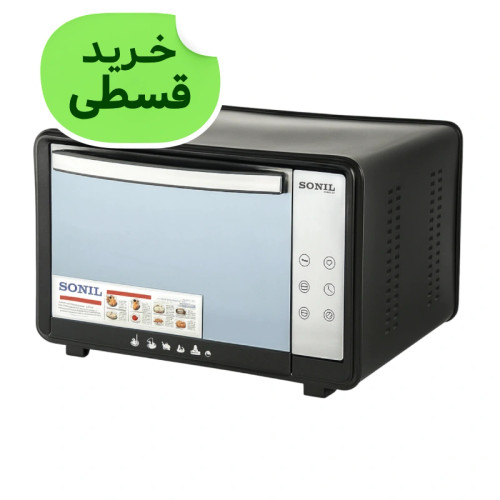 آون توستر دوسینی 40 لیتری دیجیتالی دوالمنت تایمردار دارای جوجه گردان سونیل SONIL TH640 با گارانتی کتبی شرکتی