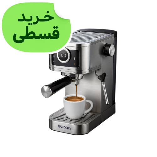 اسپرسوساز تمام استیل تاچ، 20 بار واقعی با گارانتی کتبی شرکتی